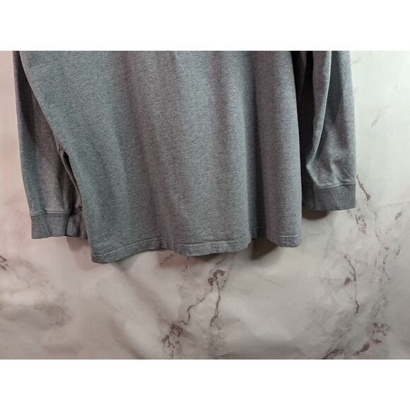 Duluth Trading T Shirt Mens XL Long Sleeve Gray Heavyweight Cotton Longtail Crew - Picture 7 of 11